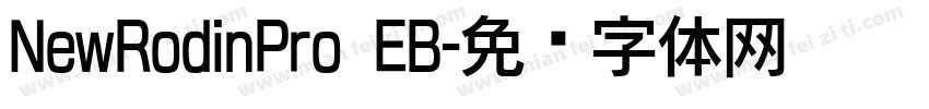 NewRodinPro EB字体转换